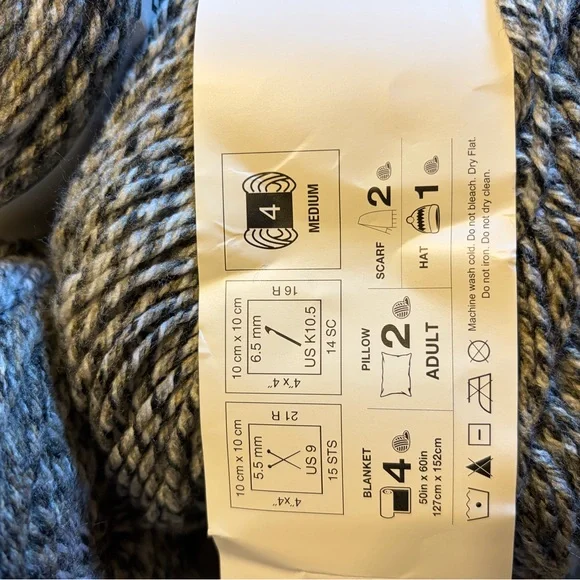 Big Twist Vortex Yarn Bundle Zebra 2 ful cakes and one partial - Picture 5 of 7